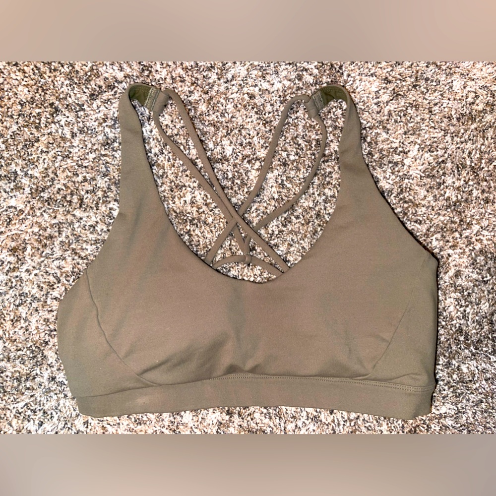 Prana Olive Green Sports Bra